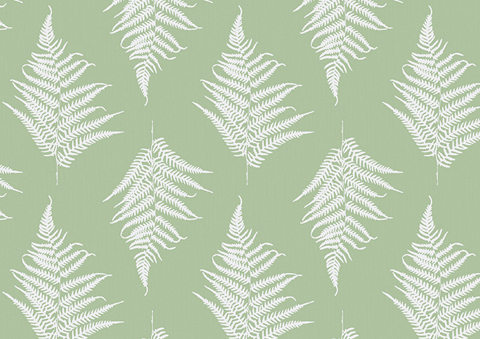 Delicate Ferns, Green - Twist&Fit Roller Blind - Image 6